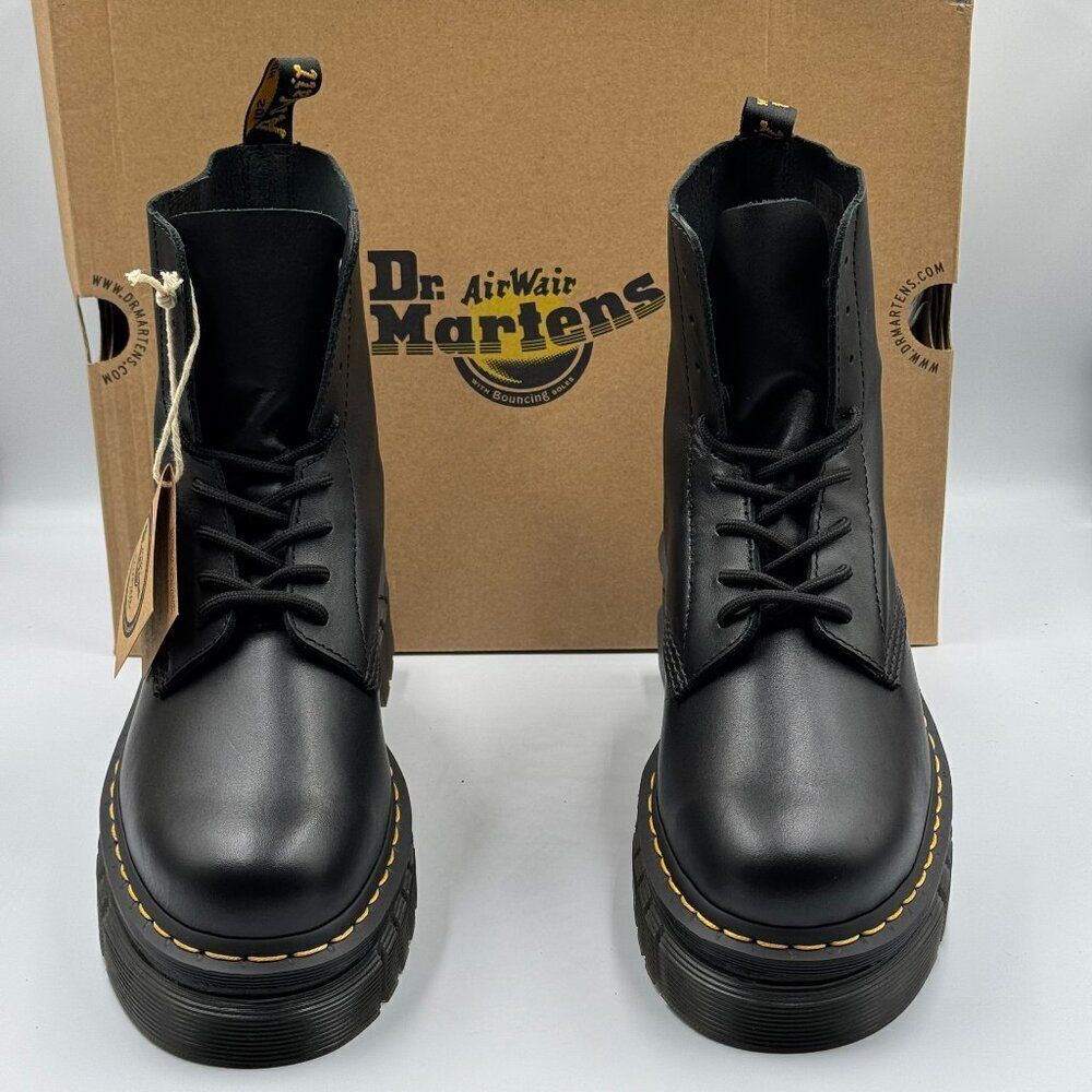Dr Martens Audrick Nappa Leather Platform Ankle Boots - Picture 3 of 9